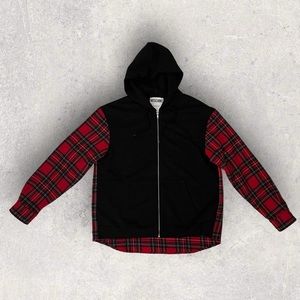 **Sold** Moschino Couture Tartan Plaid Hoodie